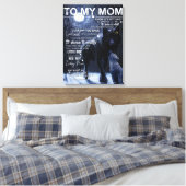 Personalisiert zu meiner Mama vom Sohn, Leinwanddruck (Insitu (Schlafzimmer))