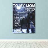 Personalisiert zu meiner Mama vom Sohn, Leinwanddruck (Insitu (Holzboden))