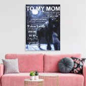 Personalisiert zu meiner Mama vom Sohn, Leinwanddruck (Insitu (Wohnzimmer))