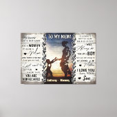 Personalisiert zu meiner Mama werde ich immer dein Leinwanddruck (Vorderseite)