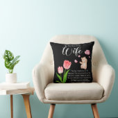 Personalisiert zu meiner schönen Ehefrau, Liebe Si Kissen (Stuhl )