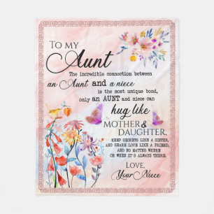 Personalisiert zu meiner Tante aus Niece Fleecedecke