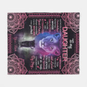 Personalisiert zu meiner Tochter Blanket Fleecedecke (Vorderseite (Horizontal))