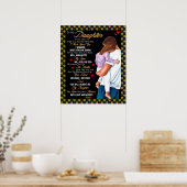 Personalisiert zu meiner Tochter Blanket Poster (Küche)