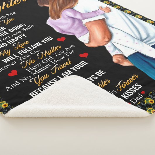 Personalisiert zu meiner Tochter Blanket Sherpadecke (3/4)