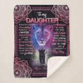 Personalisiert zu meiner Tochter Blanket Sherpadecke (Vorderseite)