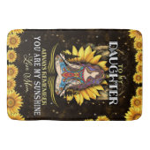 Personalisiert zu meiner Tochter Liebe von Mama Su Badematte (Vorderseite)