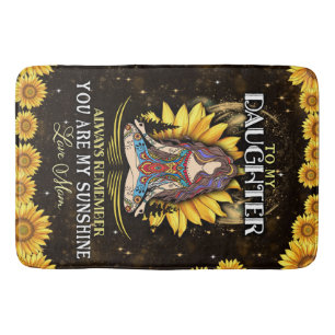 Personalisiert zu meiner Tochter Liebe von Mama Su Badematte