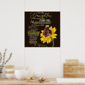 Personalisiert zu meiner Tochter Liebe von Mama Su Poster (Küche)