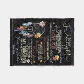 Personalisiert zu meiner Tochter, Liebe von Mama T Fleecedecke (Vorderseite (Horizontal))