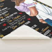 Personalisiert zu meiner Tochter von Vater Blanket Sherpadecke (3/4)
