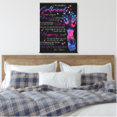 Personalisiert zu meiner wunderbaren Freundin aus  Leinwanddruck (Insitu (Schlafzimmer))