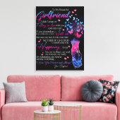 Personalisiert zu meiner wunderbaren Freundin aus  Leinwanddruck (Insitu (Wohnzimmer))