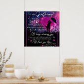 Personalisiert zu meiner wunderbaren Freundin aus  Poster (Küche)