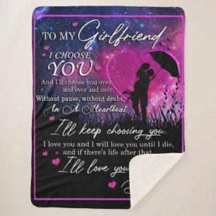 Personalisiert zu meiner wunderbaren Freundin aus  Sherpadecke