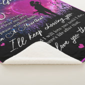 Personalisiert zu meiner wunderbaren Freundin aus  Sherpadecke (3/4)