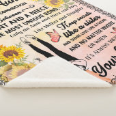 Personalisiert zu meiner wunderschönen Tante Sonne Sherpadecke (3/4)