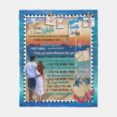 Personalisiert zu meiner zukünftigen Ehefrau von H Fleecedecke (Vorderseite)