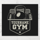 Personalisiert Zuhause GYM Kettlebell Fitness Trai Bierflaschenetikett (Einzelnes Label)