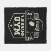 Personalisiert Zuhause GYM Kettlebell Fitness Trai Fleecedecke (Vorderseite (Horizontal))