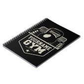 Personalisiert Zuhause GYM Kettlebell Fitness Trai Notizblock (Linke Seite)