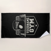 Personalisiert Zuhause GYM Kettlebell Fitness Trai Strandtuch (Vorderseite)