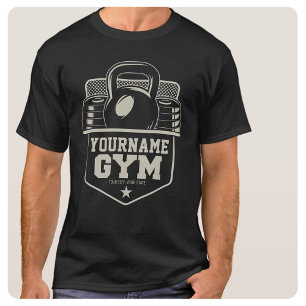Personalisiert Zuhause GYM Kettlebell Fitness Trai T-Shirt
