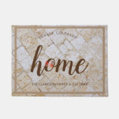 Personalisiert Zuhause Staat Imitate Beton Fußmatte (Vorderseite)