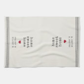 Personalisiert Zuhause Sweet Zuhause Coordinates Geschirrtuch (Horizontal)