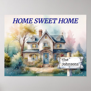 PERSONALISIERT ZUHAUSE Sweet ZUHAUSE Poster