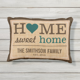 Personalisiert Zuhause Sweet Zuhause-Produktfamili Kissen Für Draußen