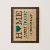 Personalisiert Zuhause Sweet Zuhause-Produktfamili Puzzle (Vertikal)