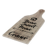 Personalisiert Zuhause Sweet Zuhause Schneidebrett (Ecke)