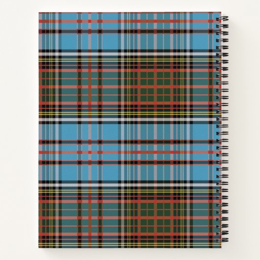 Personalisiert Zuhause Sweet Zuhause Tartan Anders Notizblock (Rückseite)