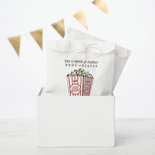 Personalisiert Zuhause Theater Custom Popcorn Geschenktütchen (Party)