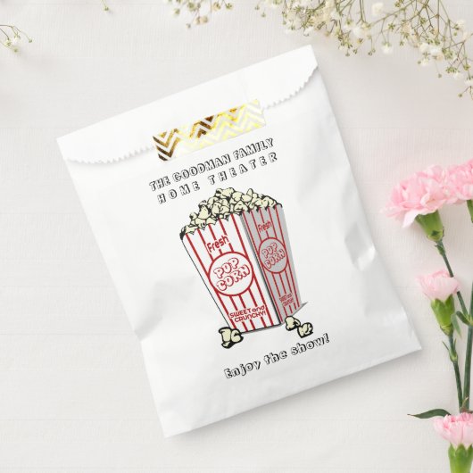 Personalisiert Zuhause Theater Custom Popcorn Geschenktütchen (Versiegelt)