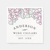 Personalisiert Zuhause Wine Cellar Serviette (Vorderseite)