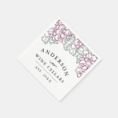 Personalisiert Zuhause Wine Cellar Serviette (Ecke)