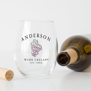 Personalisiert Zuhause Wine Cellar Weinglas Ohne Stiel