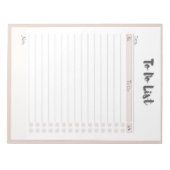 Personalisiert zum Auflisten von Notepad Notizblock (Vorderseite)