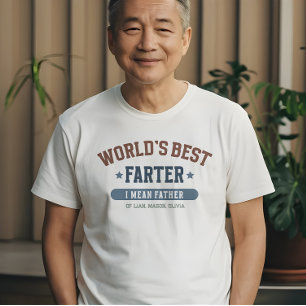 Personalisiert zum besten Vater der Welt T-Shirt