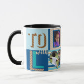 Personalisiert zum VATER mit LIEBE-FotoCollage Tasse (Links)