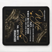 Personalisiert zur Ehefrau meines Mechanikers, Ver Mousepad (Vorne)