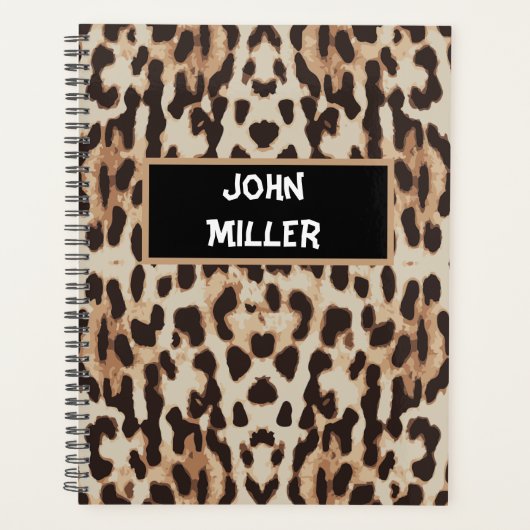 Personalisiert Zurück zu Leopard-Skin-Planer Planer (Vorderseite)
