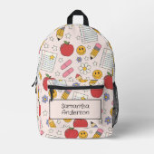 Personalisiert zurück zum Schulrucksack für Kinder Bedruckter Rucksack (Vorderseite)