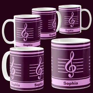 Personalisiert zurück zur Musikschule Kaffeetasse