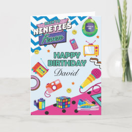 Personalisiert zurück zur Retro-Geburtstagskarte d Karte