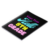 Personalisiert zurück zur Schule, 8. Klasse Notebo Notizblock (Linke Seite)