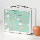 Personalisiert zurück zur Schule für Kinder - Metall Brotdose (Beispiel)