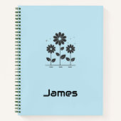 Personalisiert zurück zur Schule - Minimalistische Notizblock (Vorderseite)